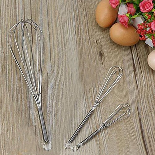 ASDOMO Manual Kitchen Stainless steel Egg Beaters Whisk Mixer Cream Baking Blender Whip Cream Whipper Premium... N4