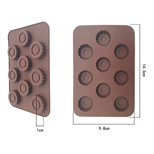 Silicone bakeware and cooking tools 3D Silicone cake molds 9 hole circle chocolate mold