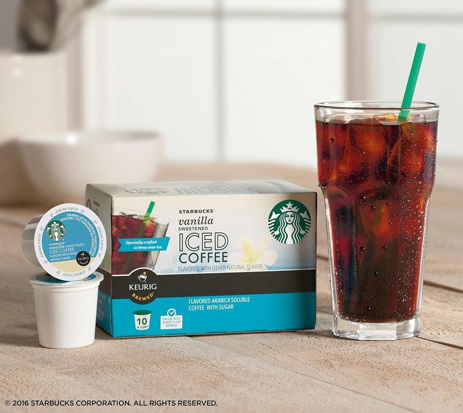 Starbucks Sweetened Vanilla Iced Coffee, K-Cup for Keurig Brewers, 60 Count N4