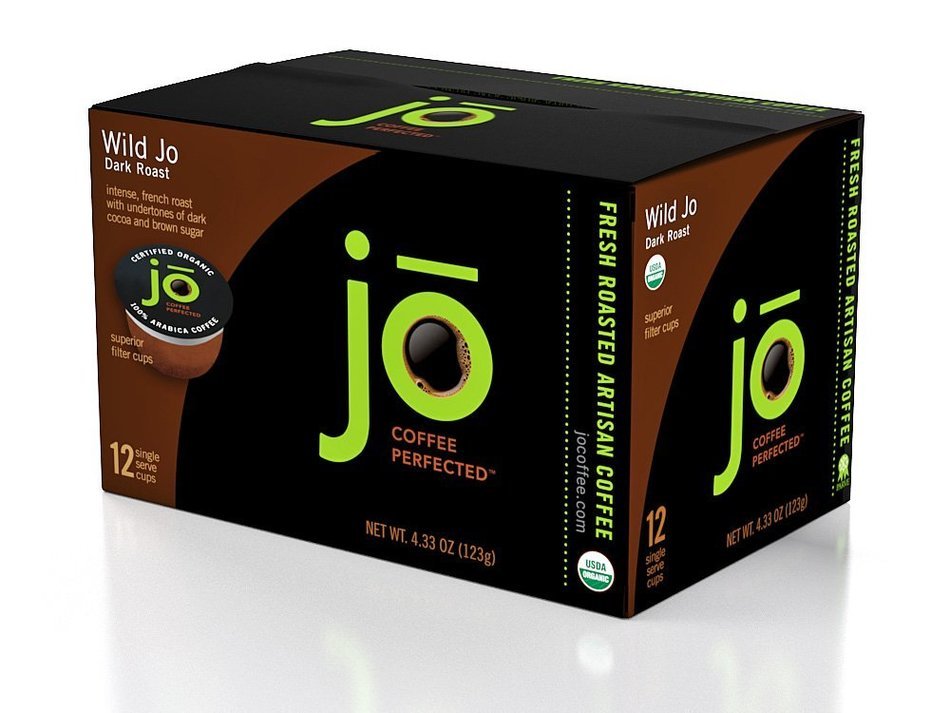 WILD JO: 72 Cup Organic Dark French Roast for K-Cup Coffee Brewers, Bold Strong Wicked Good! Keurig 1.0 & 2.0... N5