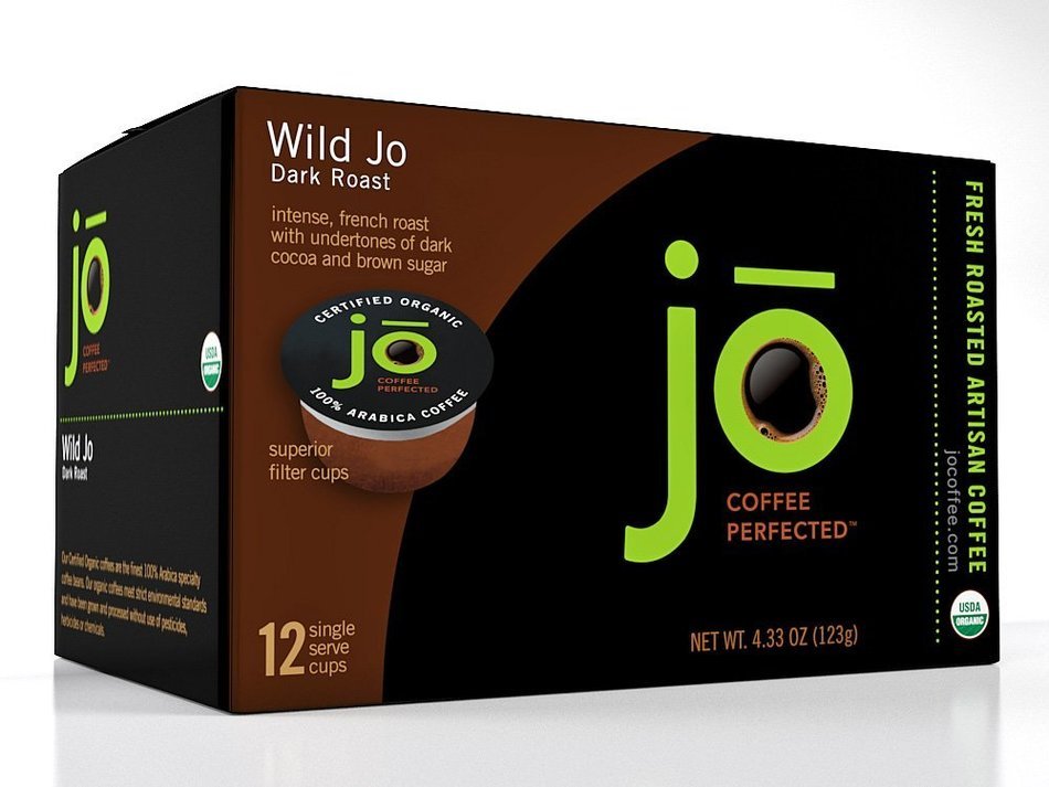 WILD JO: 72 Cup Organic Dark French Roast for K-Cup Coffee Brewers, Bold Strong Wicked Good! Keurig 1.0 & 2.0... N6