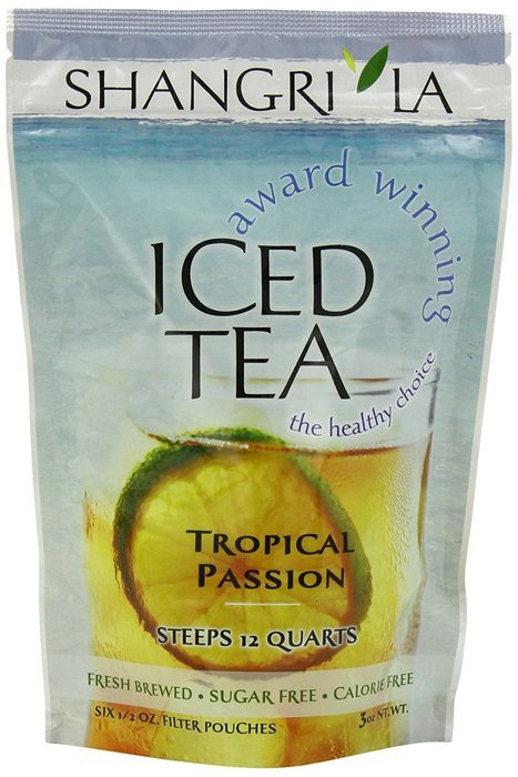 Shangri La Tea Company Iced Tea, Tropical Passion, 6 Count, (3 Oz Total)
