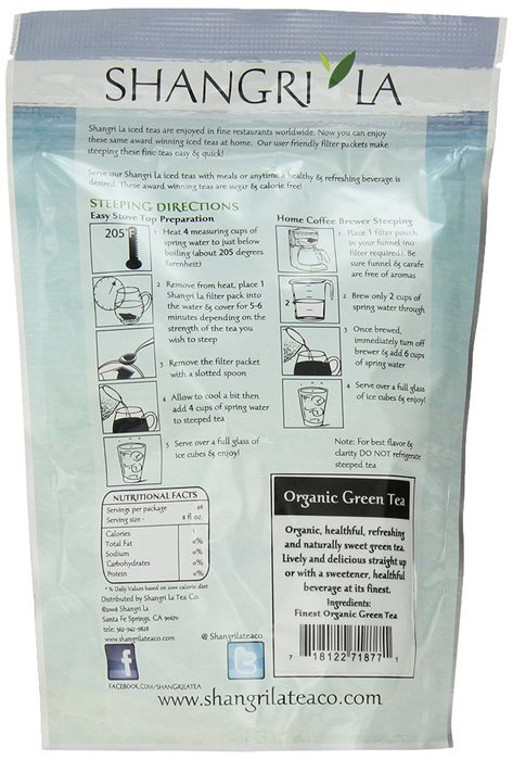 Shangri La Tea Company Iced Tea, Tropical Passion, 6 Count, (3 Oz Total) N6