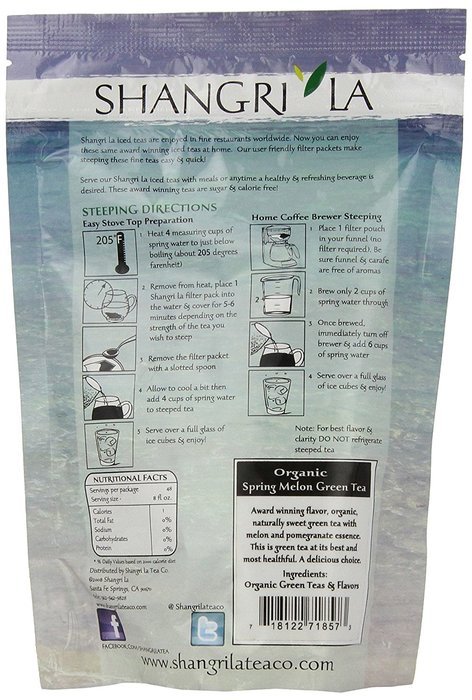 Shangri La Tea Company Iced Tea, Tropical Passion, 6 Count, (3 Oz Total) N8