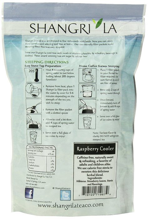 Shangri La Tea Company Iced Tea, Tropical Passion, 6 Count, (3 Oz Total) N31