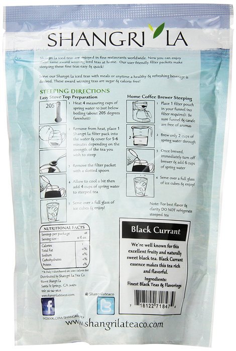 Shangri La Tea Company Iced Tea, Tropical Passion, 6 Count, (3 Oz Total) N33