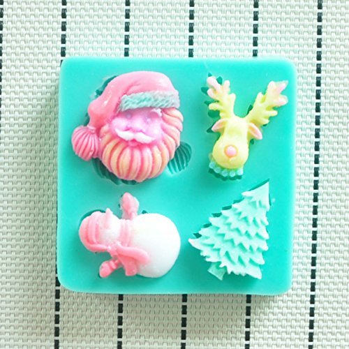 Martha Art Craft - Sugarcraft Decorating Kit High Quality Santa Fondant Molds Silicone Silicone Cake Mold Cake...