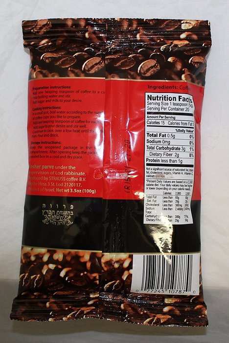 Elite Turkish Ground Roasted Coffee Bag, 3.5000-ounces (Pack of 8) N4