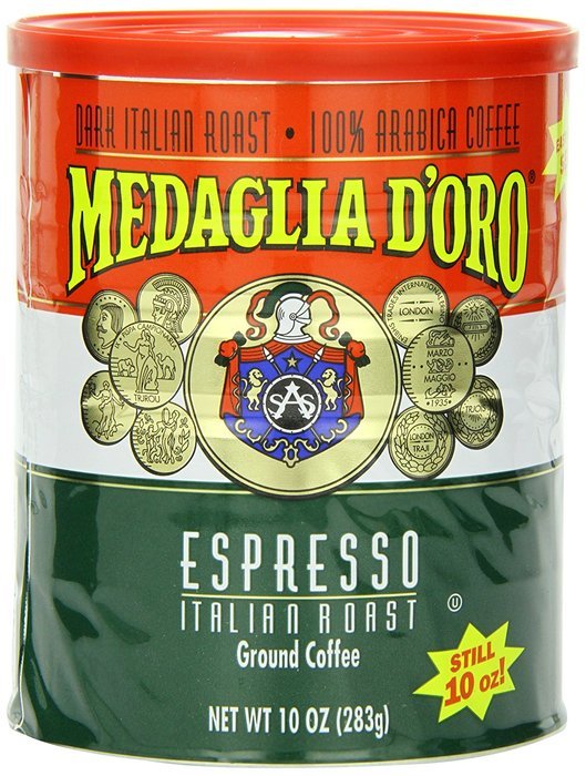 Medaglia D'Oro Italian Roast Espresso Coffee, 10 Ounce (Pack of 12)