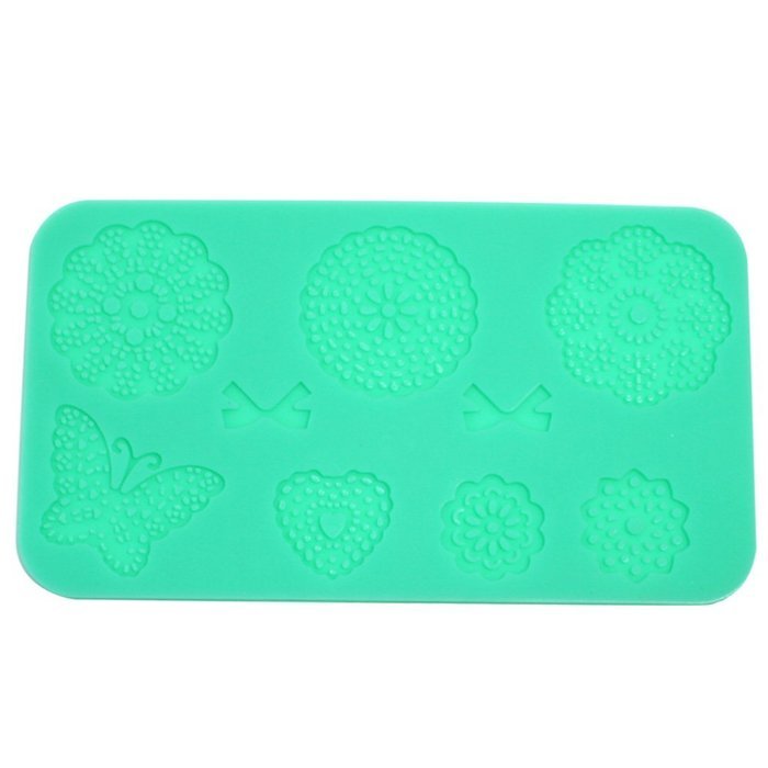 Cake Decoration Silicone Set - Lace Embossing Impression DIY Cake Fondant Decorating Mold (set of 6)