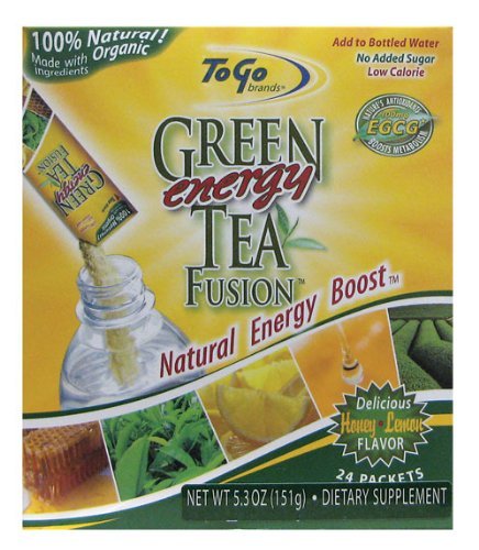 To Go Brands Green Tea Energy Fusion Honey Lemon -- 24 Packets N2