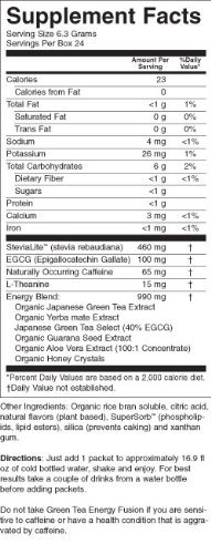 To Go Brands Green Tea Energy Fusion Honey Lemon -- 24 Packets N3