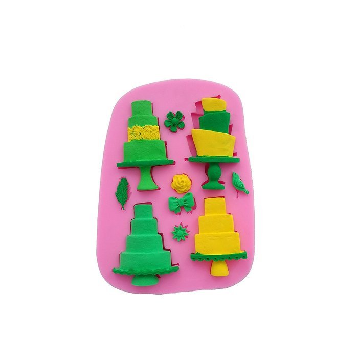 Wocuz WZ1512 Cake Shape Fondant Mold for Decorating Cake Side