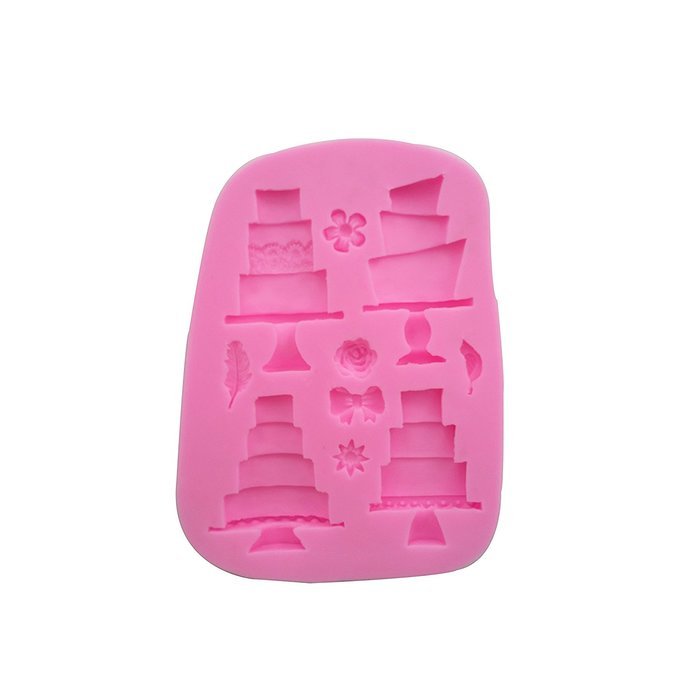 Wocuz WZ1512 Cake Shape Fondant Mold for Decorating Cake Side N4