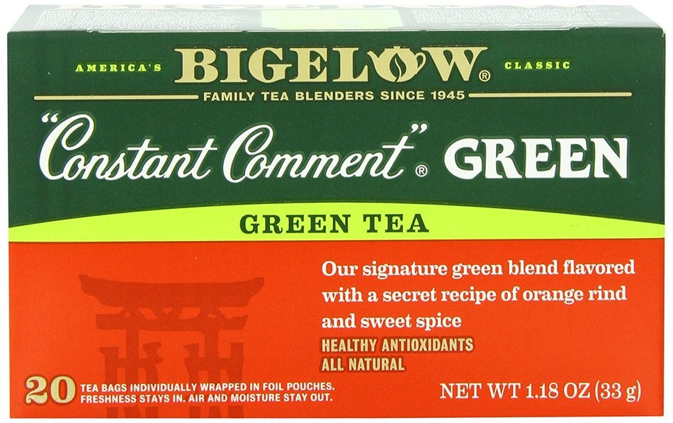 Bigelow Constant Comment Green Tea, 20-Count Boxes (Pack of 6)