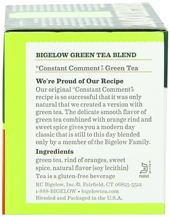 Bigelow Constant Comment Green Tea, 20-Count Boxes (Pack of 6) N2