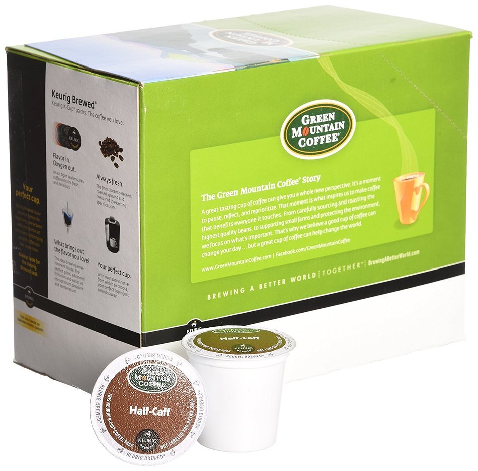 Green Mountain Coffee Half-Caff 48 K-Cup Count N2