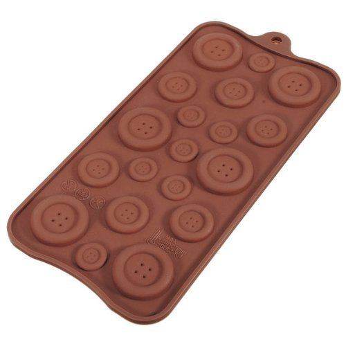 Button Shape Silicone Cake Cookie Chocolate Mold Mould N4