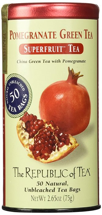 The Republic of Tea, Pomegranate Green Tea, 50-Count