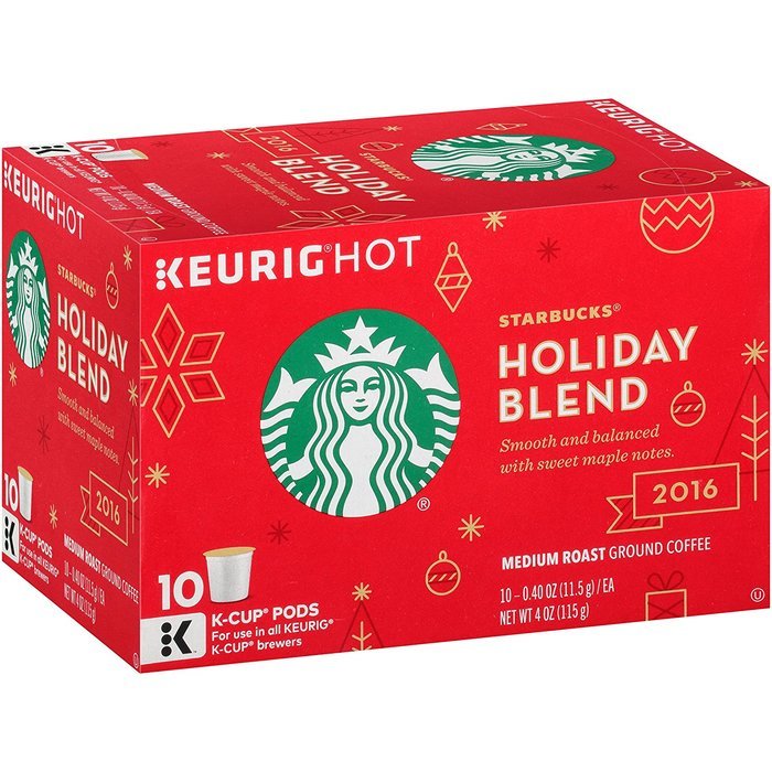 Starbucks Coffee K-Cup, Holiday Blend, 10 Count