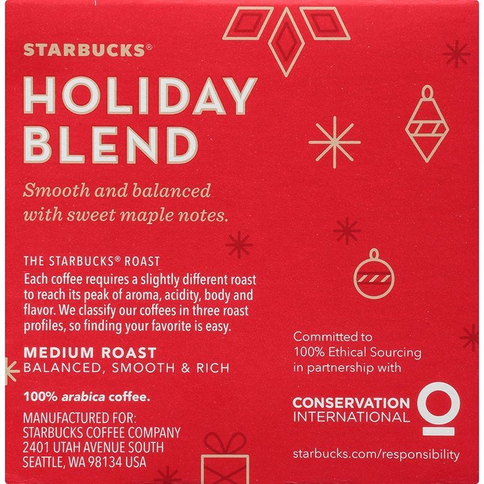 Starbucks Coffee K-Cup, Holiday Blend, 10 Count N2