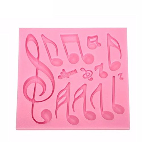 "dipshop Musical Notes Fondant Cake Mold Silicone Mould Decorating Tool Fondant Pastry Moulds" shopping