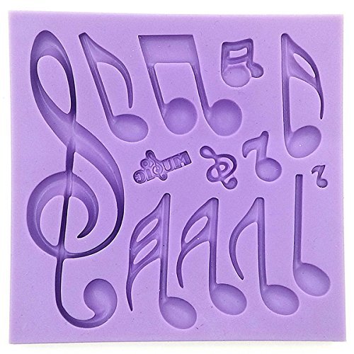 "dipshop Musical Notes Fondant Cake Mold Silicone Mould Decorating Tool Fondant Pastry Moulds" shopping N4