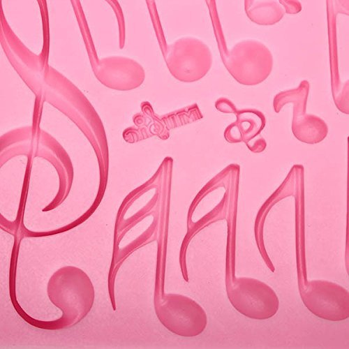 "dipshop Musical Notes Fondant Cake Mold Silicone Mould Decorating Tool Fondant Pastry Moulds" shopping N6