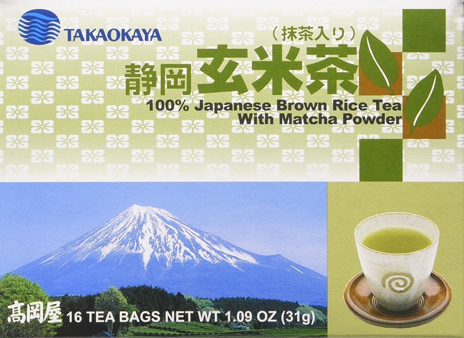 Takaokaya Japanese Brown Rice Tea with Matcha Powder (Genmai Cha)