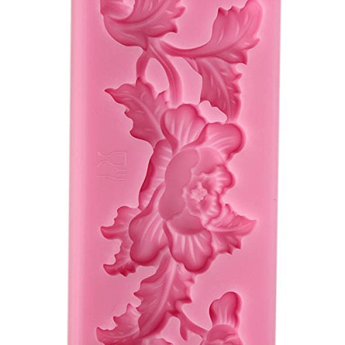 "dipshop Carving Silicone Fondant Mold Cake Decorating Mould Gumpaste Sugarpaste Mold FDA LFGB" shopping N4