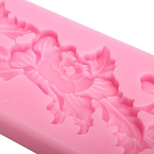 "dipshop Carving Silicone Fondant Mold Cake Decorating Mould Gumpaste Sugarpaste Mold FDA LFGB" shopping N5