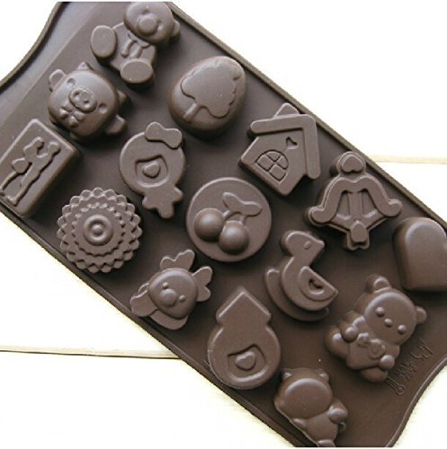 15 Holes Pig House Animal Cherry Silicone Chocolate Mold Ice Candy Cake Decorating Cake Cooking Tools Ice Modelling...