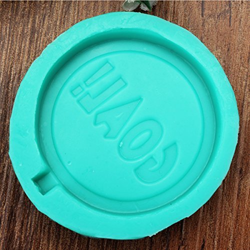 "Coin Shape Goal Silicone Lace Mold Love Sugar Craft Fondant Cake Decorating Tools" shopping N4