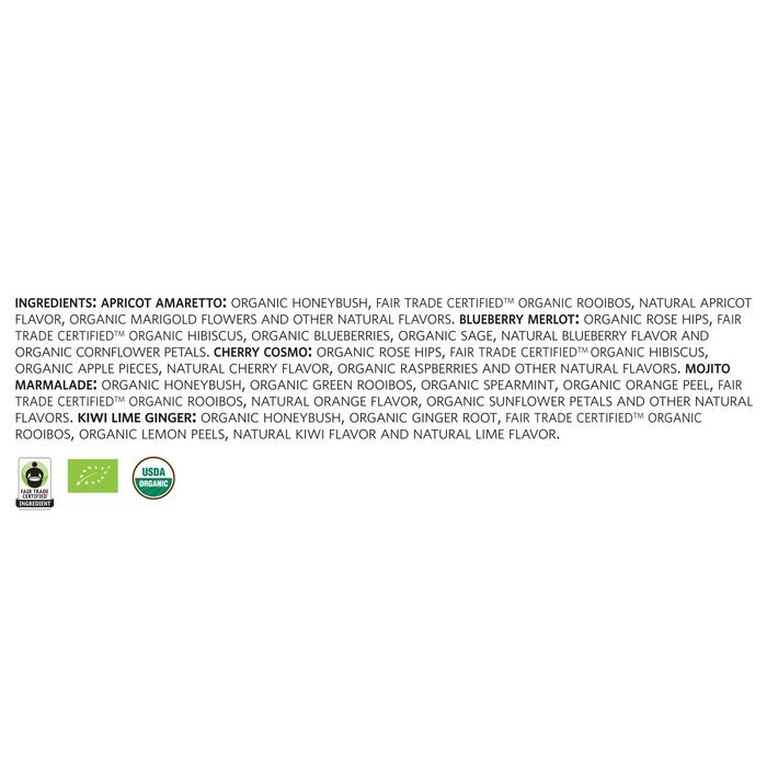Tea Fort&eacute; HERBAL RETREAT Single Steeps Organic Herbal Tea Loose Leaf Tea Sampler, 15 Single Serve Pouches, Relaxation... N4