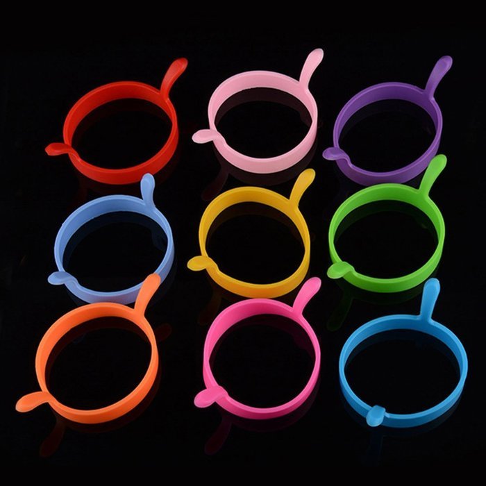 Beauty Clubs Safety and Environmental Protection Silicone Cake Model Egg Poach Ring Mould N4