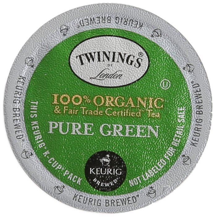 Twinings 100% Organic and Fair Trade Certified Pure Green Tea, 12 Count