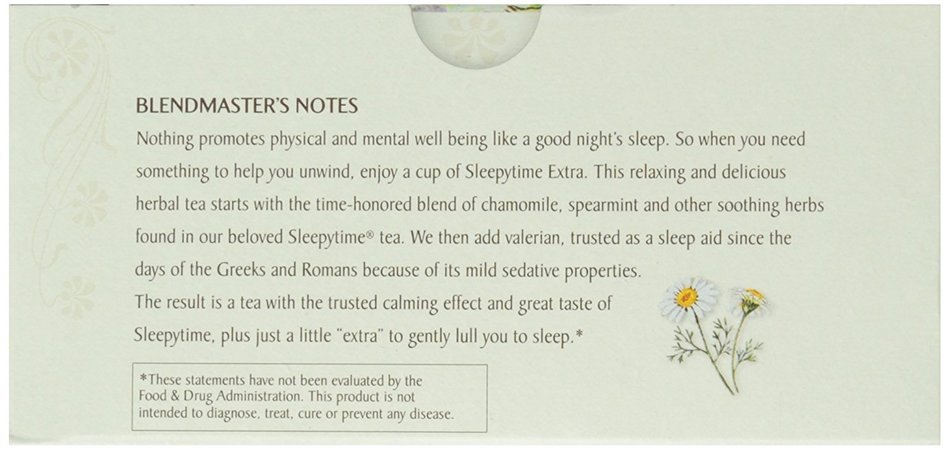Celestial Seasonings Sleepytime Extra Tea Bags - 20 ct N4