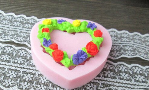 Heart-shape Silicone Ice Chocolate Cake Jelly Candy Mold Mini
