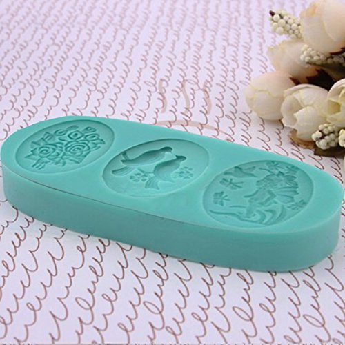 FVIEW Silicone Roses Love Bird Angel Girl Mold For Chocolate Cake