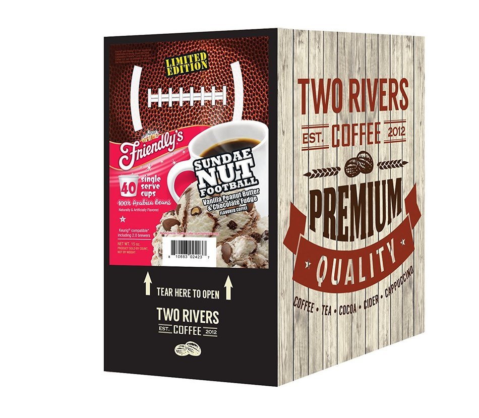 Friendly's Single-Cup Coffee for Keurig K-Cup Brewers, Peppermint Stick, 40 Count N6