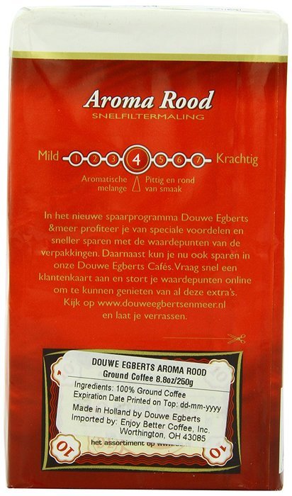 Douwe Egberts Aroma Rood Ground Coffee, 8.8-Ounce Packages (Pack of 3) N6