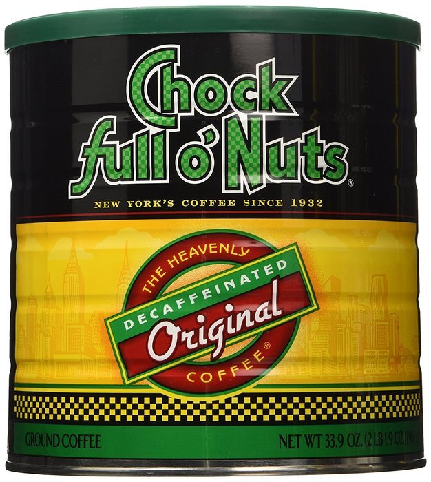 Chock Full O Nuts Decaffeinated Coffee, 33.9 Ounce