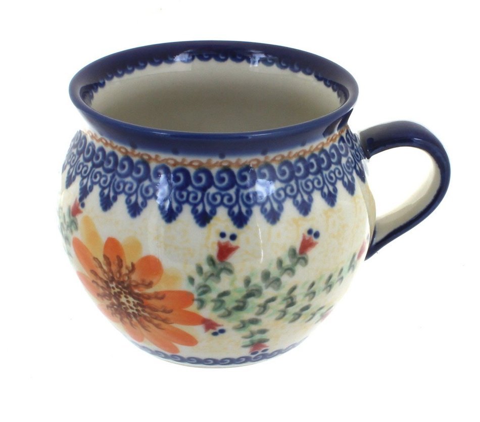 Polish Pottery Autumn Burst Bubble Mug