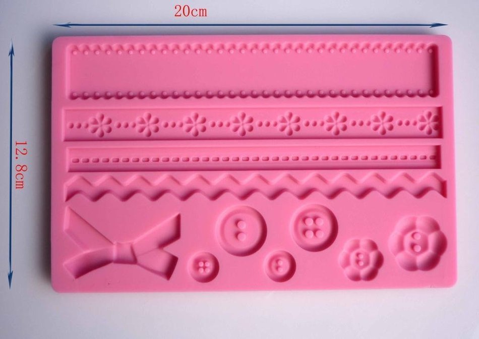 Fondant Silicone Lace Mold Flower Edgings Model DIY Cake Tool