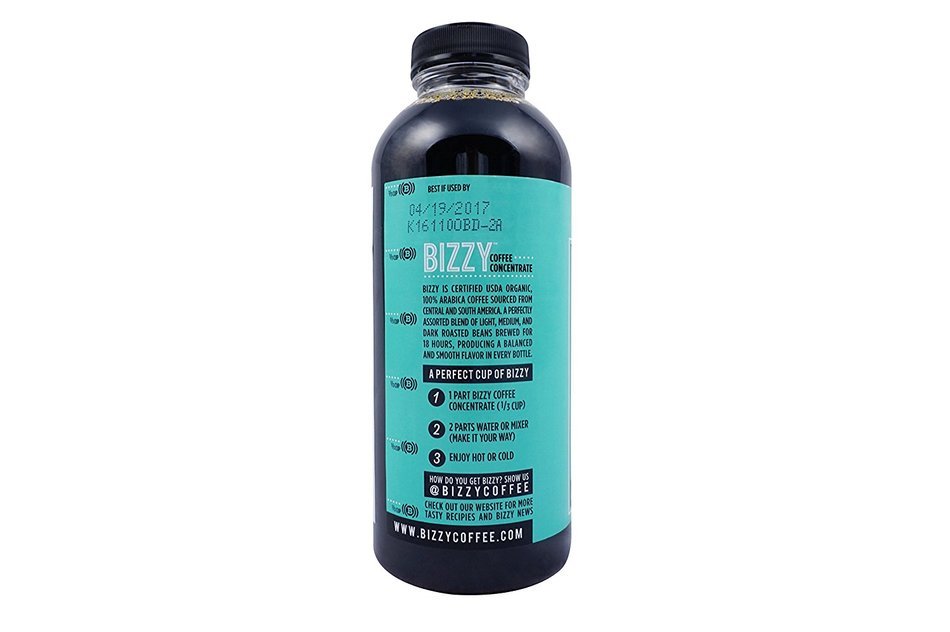 Bizzy Cold Brew Coffee Concentrate - 6 Servings - USDA Organic N5