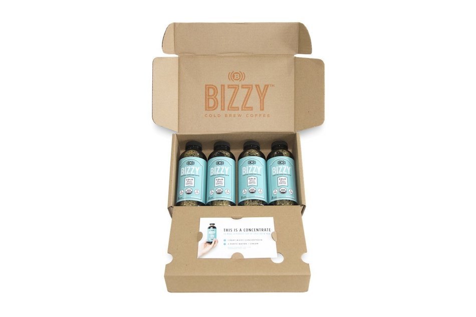Bizzy Cold Brew Coffee Concentrate - 6 Servings - USDA Organic N6