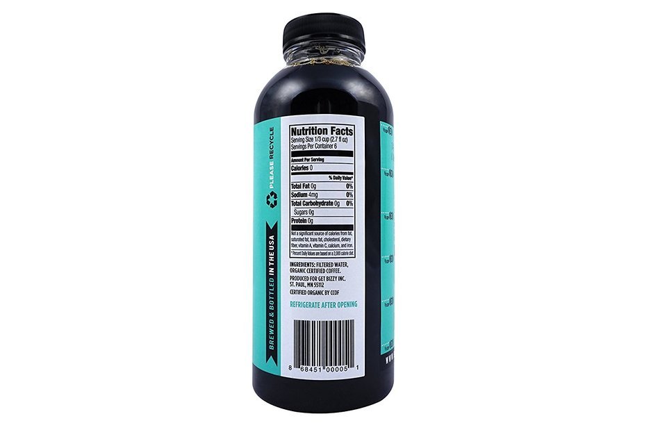 Bizzy Cold Brew Coffee Concentrate - 6 Servings - USDA Organic N7
