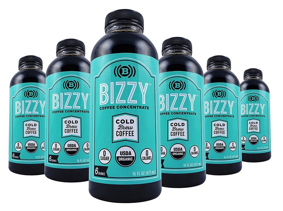 Bizzy Cold Brew Coffee Concentrate - 6 Servings - USDA Organic N10