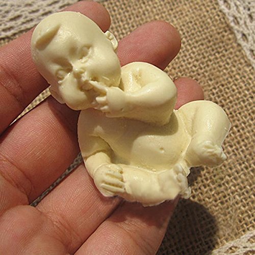 3D Baby Sitting Fondant Cake Bread Decorating Sugarcraft Silicone Pop Soap Mold Mould DIY Tools N5