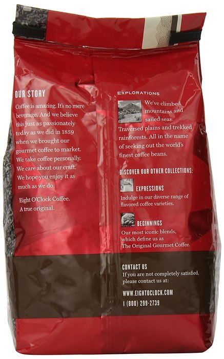Eight O'Clock Colombian Peaks Ground Coffee, 22 Ounce
